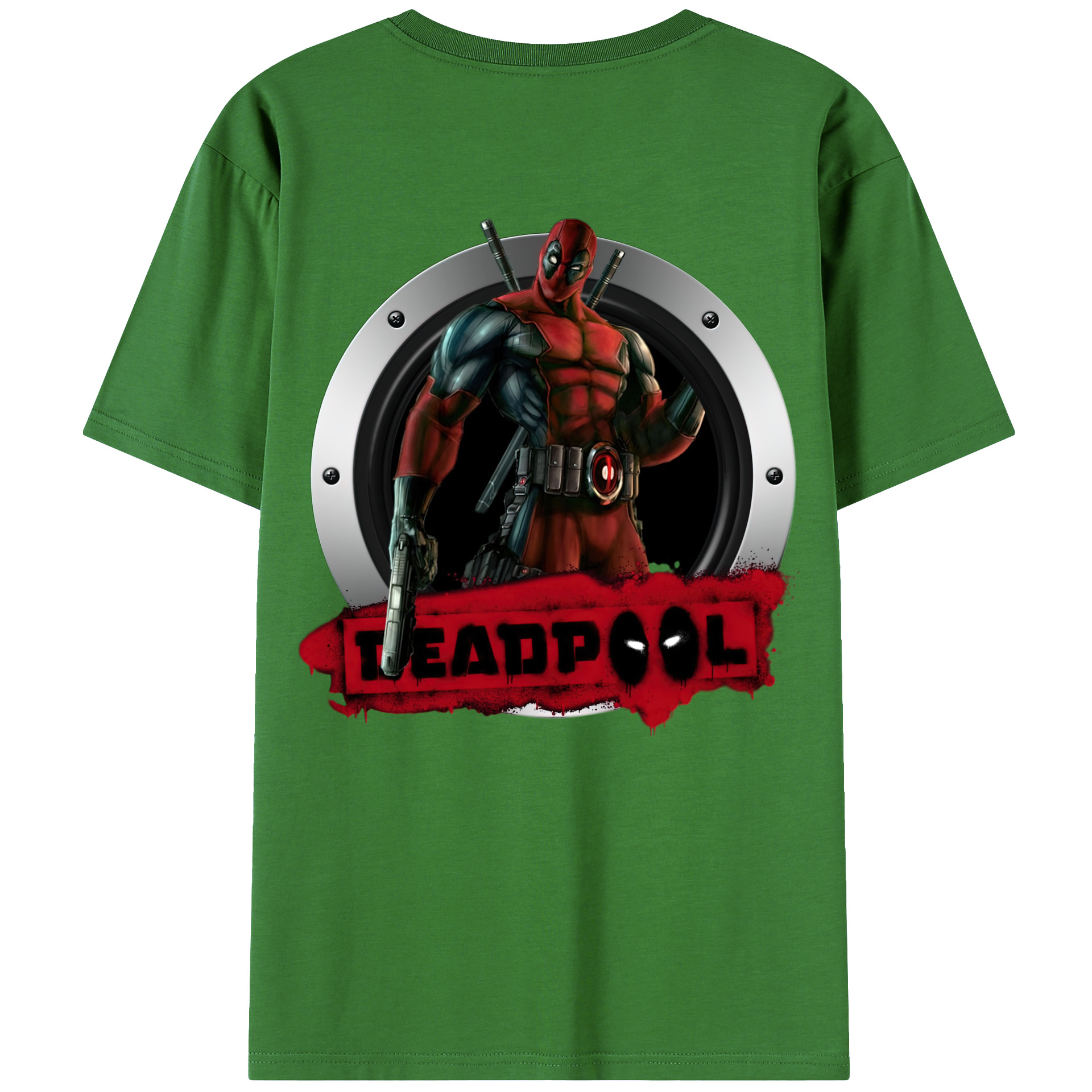 （画像用） Deadpool デッドプール レディース半袖Tシャツ(バックプリント)